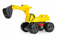 Koparka Duża Zółta Jeździk Z Ruchomą Łyżką Do Zabawy Lena