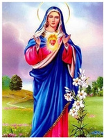 MALOWANIE PO NUMERACH MATKA BOSKA 50X40 CM+ RAMA