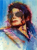 Diamentowa Mozaika Michael Jackson W Okularach 30x40 Cm Kreatywne Diamenty