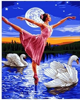 Malowanie Po Numerach Balentnica 50X40 Cm Z Ramą Kreatywne