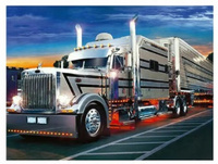 Malowanie Po Numerach Ciężarówka Srebrna 40X50