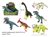 DINOZAUR Z DŻWIĘKIEM MIEKKI*6 BOX PAK 72/36