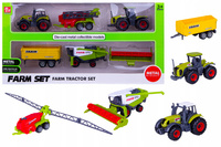 Traktor Wraz Z Ciągnikiem I Dwoma Maszynami Rolniczymi Zestaw Farmera