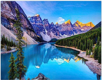 MALOWANIE PO NUMERACH JEZIORO W GÓRACH 50x40 CM Z RAMĄ KREATYWNE