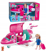 NORIMPEX LALKA Z PIESKIEM Z AKCESORIAMI W SAMOLOCIE