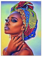 Diamentowa Mozaika Kobieta Etniczna 30x40cm