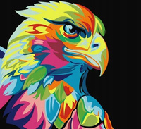 Norimpex Malowanie Po Numerach Kolorowy Orzeł