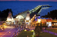 Diamentowa Mozaika Międzyzdroje Nocą Molo 30x40 Cm Kreatywne Diamenty