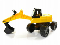 Lena Duża Koparka Jeździk Ruchoma Łyżka Żółta Koparka