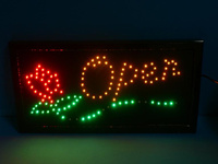 TABLICA LED OPEN KWIATY