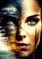 Diamentowa Mozaika Twarz Kobiety Apokalipsa 30x40 Cm Kreatywne Diamenty