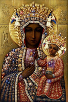 Malowanie Po Numerach Święta Matka Boska 50X40 Z Ramą Kreatywne