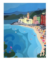 Diamentowa Mozaika Plaża Przy Mieście Haft Kreatywny 30x40 Cm