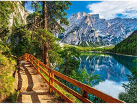 Diamentowa Mozaika Górski Szlak Nad Jeziorem 30x40Cm Kreatywne Diamenty
