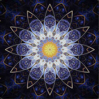 Mozaika Diamentowa 7d Haft Diamentowy Mandala Blue 30x30