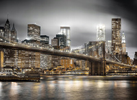 Diamentowa Mozaika Nowy York Most Brooklyński 30x40 Cm Kreatywne Diamenty