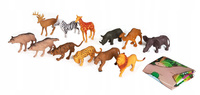 Dzikie Zwierzęta Figurki Safari 12 Szt + Mata
