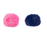 Brelok POMPONIKI SREBRNE ZAPIĘCIE PODWÓJNE* KOLOR  pak/200/1200