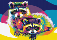 Malowanie Po Numerach Małe Szopy Kolorowe 50X40 Cm Na Ramie Kreatywne