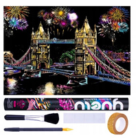 Zdrapywanka Wydrapywanka Tuba Tower Bridge 75 X 52 Cm