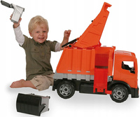 Śmieciarka Lena Pomarańczowa Seria Maxi, 2 Osie