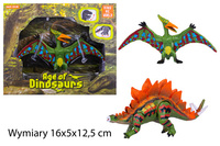 DINOZAURY RUCHOME CZĘŚCI  MIX 2 WZ AGE OF DINOSA. KARTON TRÓJKĄTNY PAK 96/192 
Wymiary 16x5x12,5 cm / Waga 84 g