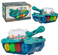 CZOŁG ŚWIECĄCY LED KOLOROWE TRYBIKI NA BATERIE INTERAKTYWNY DLA DZIECI