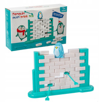 Spadający Pingwin Gra Zręcznościowa Ceglany Mur