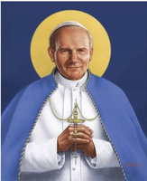 Malowanie Po Numerach Papież Z Różańcem Jan Paweł Ii 50X40 Z Ramą Kreatywne