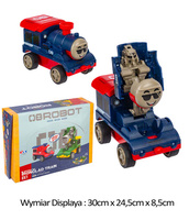 LOKOMOTYWA TRANSFORMER CZERWONO-NIEBIESKA*8 BOX  PAK 192/96