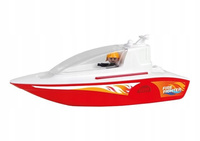 Pływająca Łódź Strażacka Czerwona Z Figurką W Ozdobnym Opakowaniu