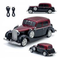 Radio Głośnik W Kształt Auta Limuzyna Retro Czerwone Głośnik Bluetooth AUX