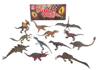 DINOZAURY 12*FIGURKI 5 CALI W WORECZKU, pak 144 
różne figurki dinozaurów. W zestawie 12 figurek 5 cali. 
wymiary opakowania: 29 x 17 cm