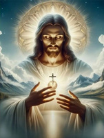 Diamentowa Mozaika Święty Jezus Sakrament 30X40 Cm Kreatywne Diamenty