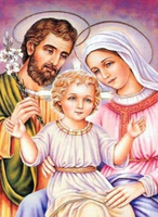 Diamentowa Mozaika Jezus I Święta Rodzina 30x40 Cm Kreatywne Diamenty