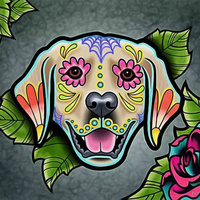 Diamentowa Mozaika Mandala Pies Portret Labrador 30x40 Haft