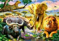 Diamentowa Mozaika Haft Safari 30x40