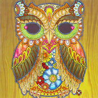 Diamentowa Mozaika Mandala Sowa 30x40 Haft 7d