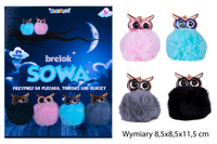 BRELOK ZAWIESZKA DO KLUCZY POMPON SOWA PREZENT