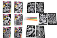 KOLOROWANKA VELVET +5 PISAKÓW FOLIA*12  pak 144
4 wzory : jednorożec, tygrys, ocean, kwiaty