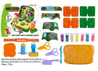 Zestaw artysty ciastolina kuferek dinozaur foremki