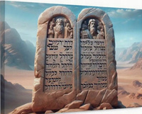 Diamentowa Mozaika Święty Dekalog Tablice 30X40 Cm Kreatywne Diamenty