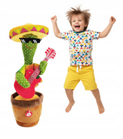 Tańczący Kaktus Z Gitarą Funkcja Powtarzani Śpiewania I Tańczenia