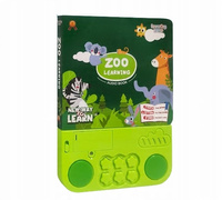 Książeczka Edukacyjna Do Nauki Angielskiego Z Dźwiękiem Zwerzątka Z Zoo