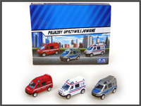 Samochód Pojazd autko dla dzieci Van Policja Policyjny Karetka Straż