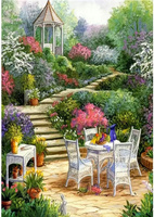 Malowanie Po Numerach Śniadanie W Ogrodzie 50x40 Cm Z Ramą Kreatywne