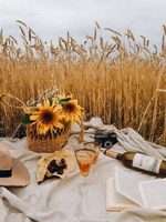 Malowanie Po Numerach Piknik W Zbożu Z Słonecznikami 40X50 Z Ramą