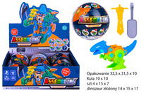 DINOZAUR DO SKRĘCANIA W KULI *9 BOX  /216