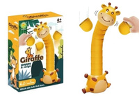 GRA ZRĘCZNOŚCIOWA ŻYRAFA I KUBKI, pak 120/60, 
gra zręcznościowa dla dwóch osób,
wiek 4+, 
układamy na sobie kubeczki, komu przewróci się żyrafa, przegrywa. 
wymiary opakowania: 23,5 x 6 x 16 cm
