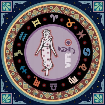 Diamentowa Mozaika Haft 7D Haft Panna Znak Zodiak Mandala